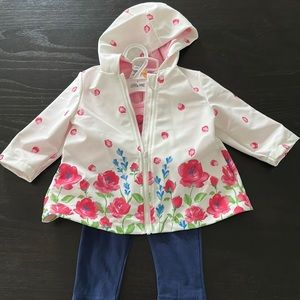 Little me new raincoat set
